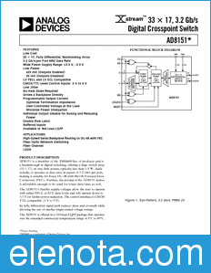 Analog Devices AD8151 datasheet