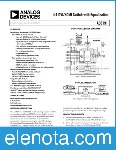 Analog Devices AD8191 datasheet