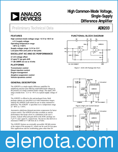 Analog Devices AD8203 datasheet