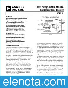 Analog Devices AD8310 datasheet