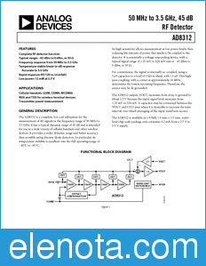 Analog Devices AD8312 datasheet