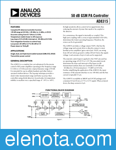 Analog Devices AD8315 datasheet