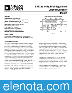 Analog Devices AD8318 datasheet