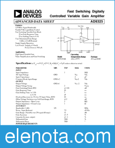 Analog Devices AD8325 datasheet