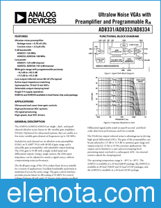 Analog Devices AD8331 datasheet