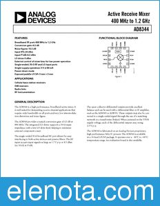 Analog Devices AD8344 datasheet