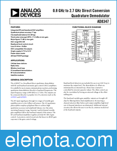 Analog Devices AD8347 datasheet