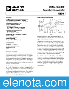 Analog Devices AD8348 datasheet