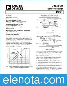 Analog Devices AD8361 datasheet