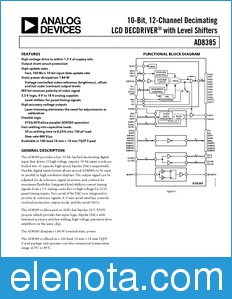 Analog Devices AD8385 datasheet