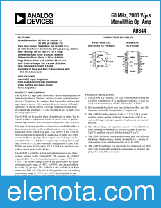 Analog Devices AD844 datasheet