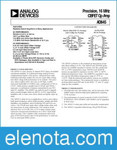 Analog Devices AD845 datasheet
