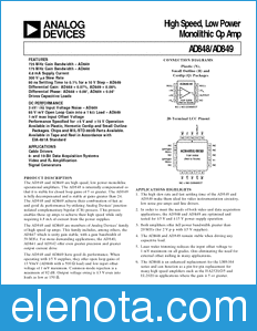 Analog Devices AD848 datasheet