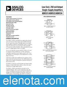 Analog Devices AD8531 datasheet