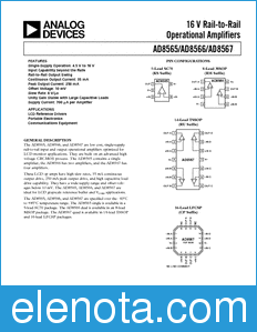 Analog Devices AD8565 datasheet