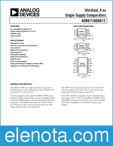 Analog Devices AD8611 datasheet