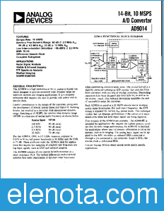 Analog Devices AD9014 datasheet
