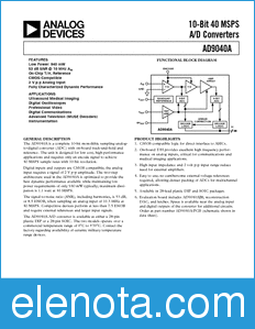 Analog Devices AD9040A datasheet