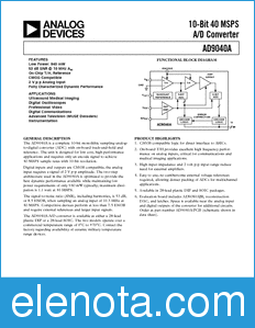 Analog Devices AD9040 datasheet