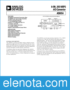 Analog Devices AD9054P datasheet