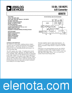 Analog Devices AD9070 datasheet