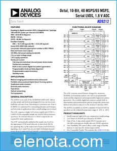 Analog Devices AD9212 datasheet