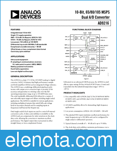 Analog Devices AD9216 datasheet