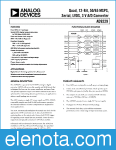 Analog Devices AD9229 datasheet