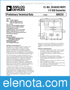 Analog Devices AD9235 datasheet