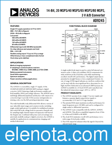 Analog Devices AD9245 datasheet