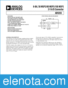 Analog Devices AD9283 datasheet