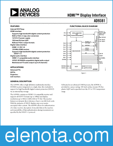 Analog Devices AD9381 datasheet