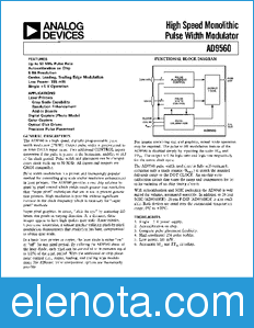 Analog Devices AD9560A datasheet
