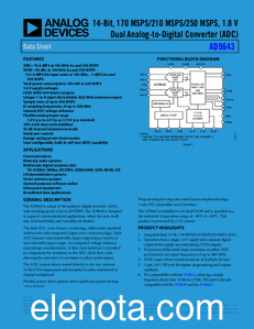 Analog Devices AD9643 datasheet
