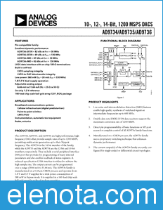 Analog Devices AD9734 datasheet