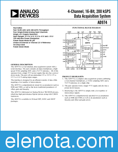 Analog Devices AD974 datasheet