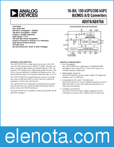 Analog Devices AD976 datasheet
