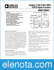 Analog Devices AD9805EB datasheet