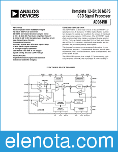 Analog Devices AD9845B datasheet