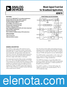 Analog Devices AD9878 datasheet