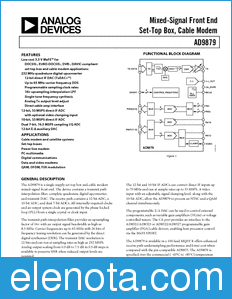 Analog Devices AD9879 datasheet