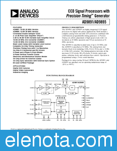 Analog Devices AD9891 datasheet