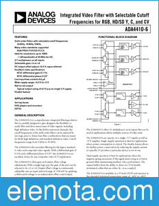 Analog Devices ADA4410-6 datasheet