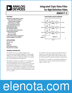 Analog Devices ADA4417-3 datasheet