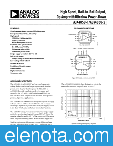 Analog Devices ADA4850-1 datasheet