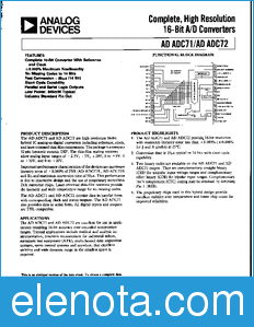 Analog Devices ADADC72 datasheet