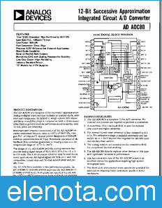 Analog Devices ADADC80 datasheet