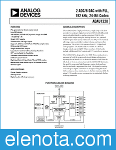 Analog Devices ADAU1328 datasheet