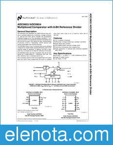 National Semiconductor ADC0854 datasheet