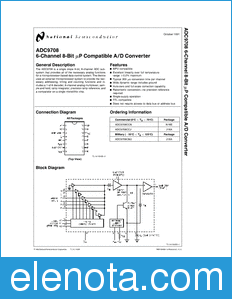 National Semiconductor ADC9708 datasheet